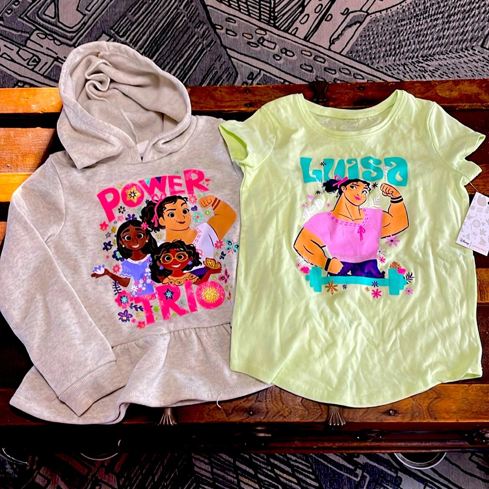 Encanto Peplum Hoodie Sweatshirt and NWT Luisa Tee